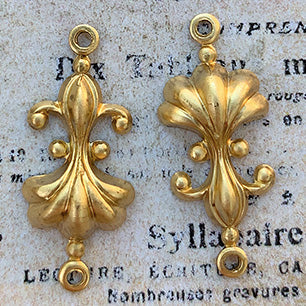 raw brass stamping finding for jewelry making