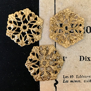 raw brass stamping finding for jewelry making