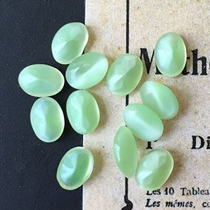 glass rhinestone in green for jewelry making