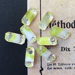 glass rhinestone in green for jewelry making