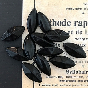 glass rhinestone in black for jewelry making