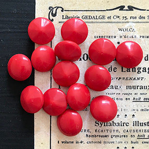 glass rhinestone in red for jewelry making