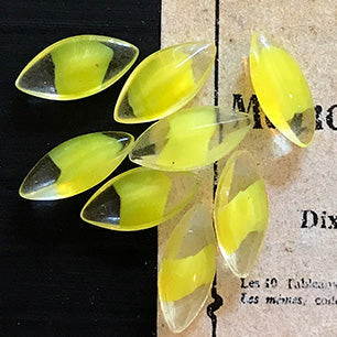 glass rhinestone in yellow for jewelry making