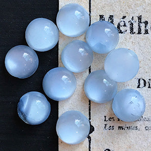 glass cabochon in blue for jewelry making