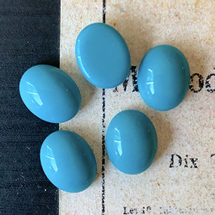 glass cabochon in turquoise for jewelry making