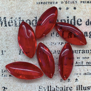 glass rhinestone in red for jewelry making