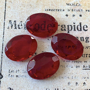 glass rhinestone in red for jewelry making