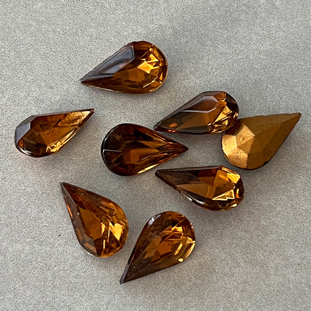 pear-shaped glass rhinestone for jewelry making