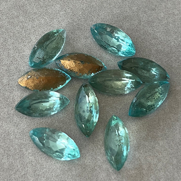 glass rhinestone in blue for jewelry making