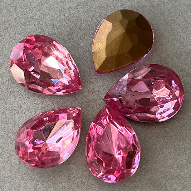 pear-shaped glass rhinestone for jewelry making