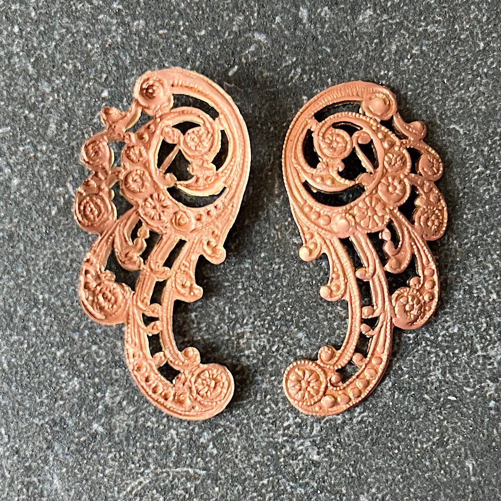 raw brass stamping finding for jewelry making