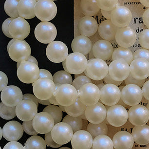 Vintage Japan Lucite Pearl Bead 10mm VPL-5464