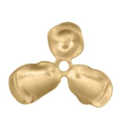GC-0002 Stamping Findings Flower 25mm USA Raw Brass