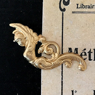 raw brass stamping finding for jewelry making