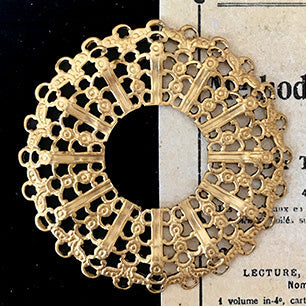 raw brass stamping finding for jewelry making