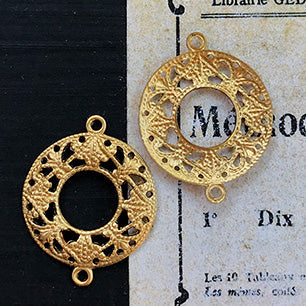 raw brass stamping finding for jewelry making