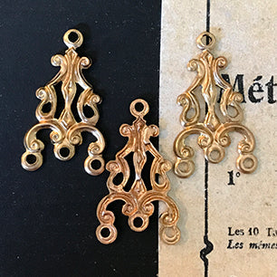 raw brass stamping finding for jewelry making