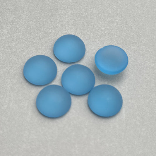 glass cabochon in blue for jewelry making