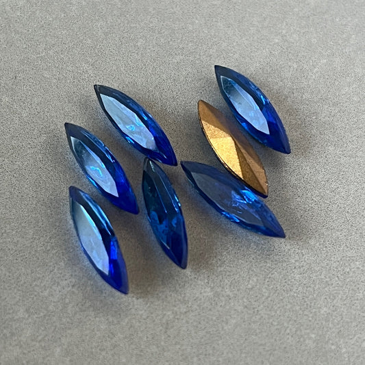 glass rhinestone in blue for jewelry making
