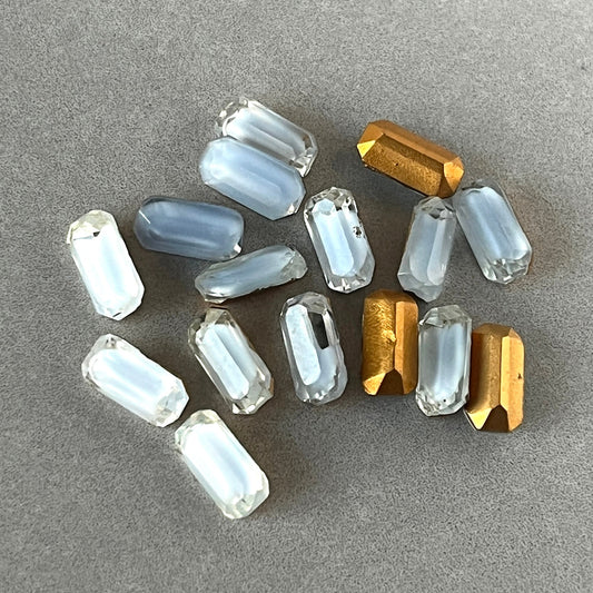 glass rhinestone in blue for jewelry making