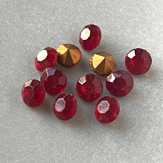 glass rhinestone in red for jewelry making