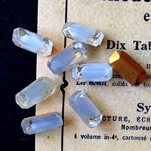 glass rhinestone in blue for jewelry making