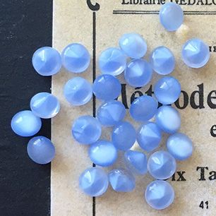 glass rhinestone in blue for jewelry making