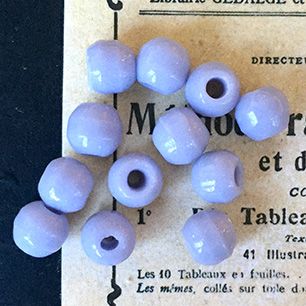 Vintage Czech Glass Opaque Bead 7mm VP-2759