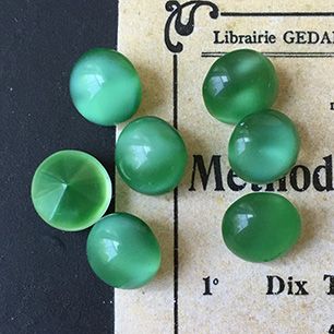 glass rhinestone in green for jewelry making