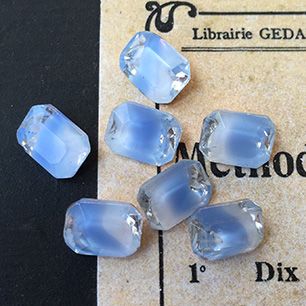 glass rhinestone in blue for jewelry making