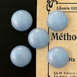 glass cabochon in blue for jewelry making