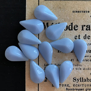 pear-shaped glass rhinestone in blue for jewelry making