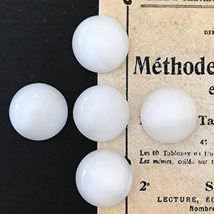 glass cabochon in white for jewelry making