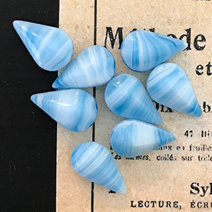 pear-shaped glass rhinestone in blue for jewelry making