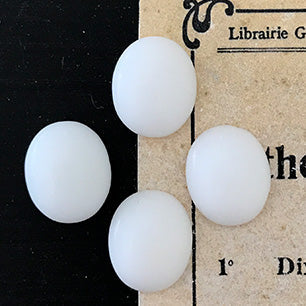 glass cabochon in white for jewelry making