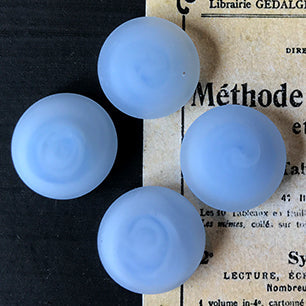 glass cabochon in blue for jewelry making