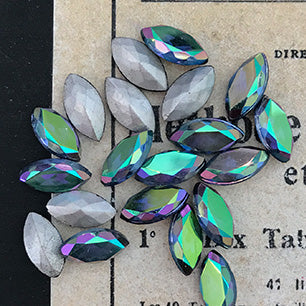 glass rhinestone in blue for jewelry making