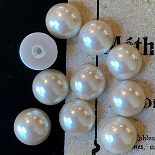 VP-4431 8mm ジャパンヴィンテージ ルーサイト パールカボション ラウンド