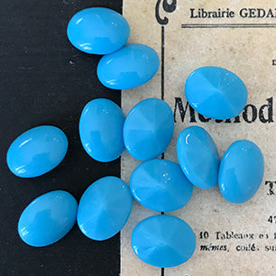 glass rhinestone in blue for jewelry making