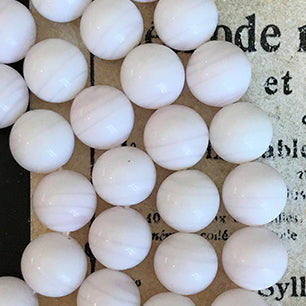 Vintage Japan Glass Pink Bead 7mm VP-4660