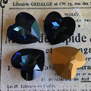 glass rhinestone in blue for jewelry making