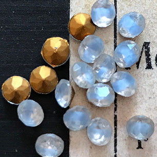 glass rhinestone in blue for jewelry making