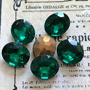 glass rhinestone in green for jewelry making