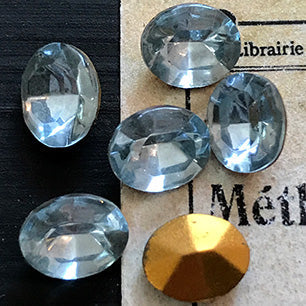 glass rhinestone in blue for jewelry making