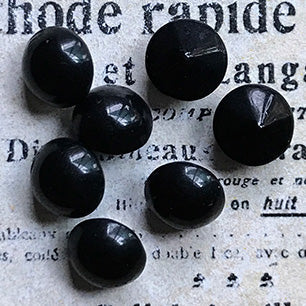 glass rhinestone in black for jewelry making