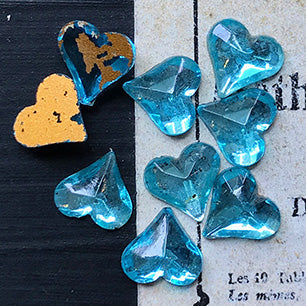 glass cabochon in blue for jewelry making