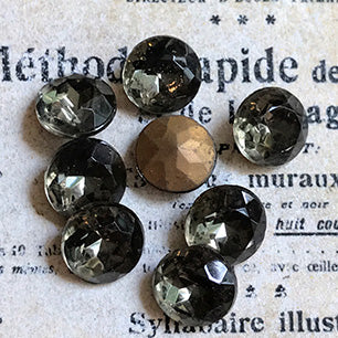 glass rhinestone in black for jewelry making