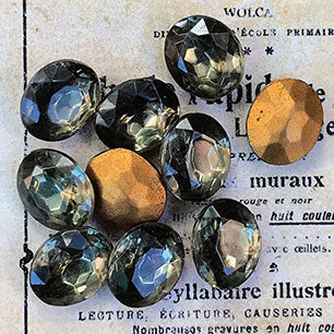 glass rhinestone in black for jewelry making