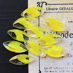 glass rhinestone in yellow for jewelry making
