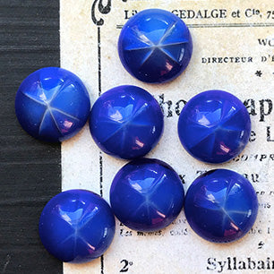 glass cabochon in blue for jewelry making